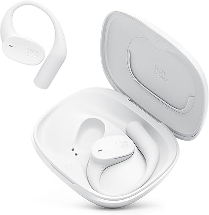 【Amazon.co.jp 限定】JBL SENSE LITE 完全ワイヤレスイヤホン/オープンイヤー/低音ブースト/マルチポイント/IP54防塵防水/音漏れ軽減/リキッドシリコン製イヤーフック/Bluetooth5.4/ホワイト/JBLSENSELITEWHT