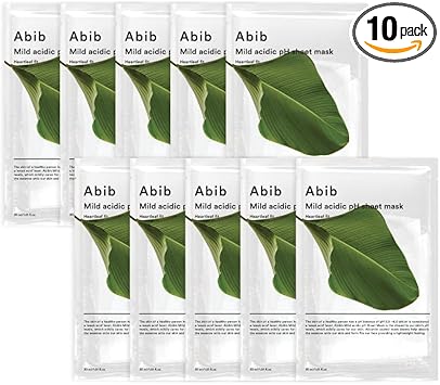 Abib 弱酸性シートマスクパック/ガムシートマスクパック全種類 (ドクダミフィット10枚)