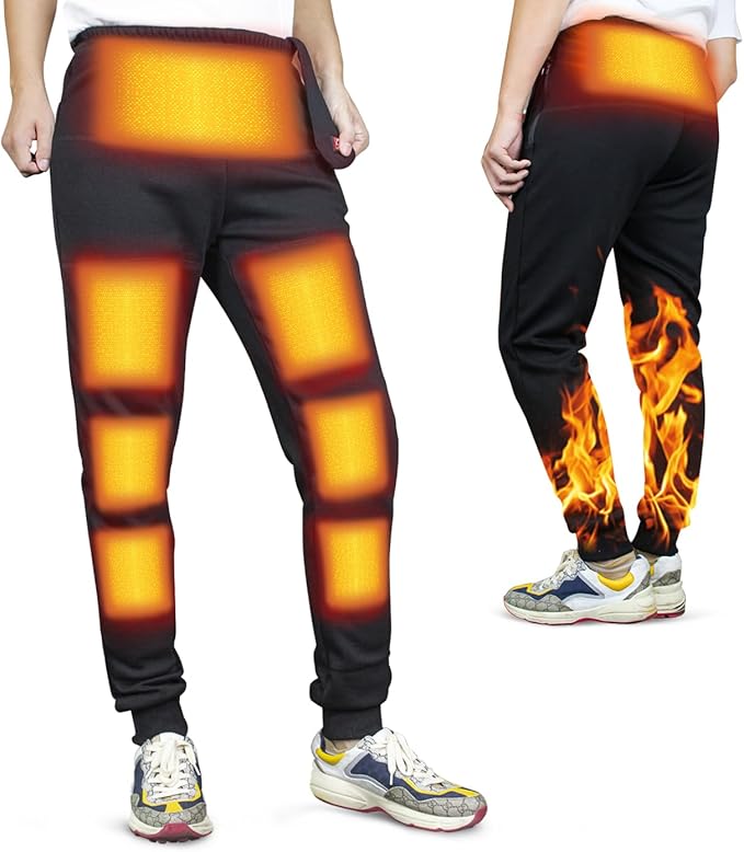 [Ｍａｃｔｉｌｏ] 電熱パンツ ヒーターパンツ 電熱ズボン メンズ レディス 引き出し式電源ポタン 即暖 最大65℃ 8箇所発熱 3段階温度調節 電熱インナー USB給電 洗濯可 スキー バイク 通勤 通学 登山 釣り 防寒 バッテリーなし