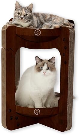 猫壱 バリバリボウルタワー… (レギュラー, ダークブラウン)