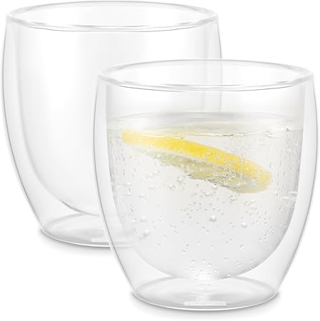 BODUM ボダム グラス コップ タンブラー PAVINA パヴィーナ ダブルウォールグラス 250ml 2個セット 保温保冷性 二重構造 耐熱ガラス 電子レンジ可 オーブン可 食洗器可 冷凍庫可 【正規品】 4558-10
