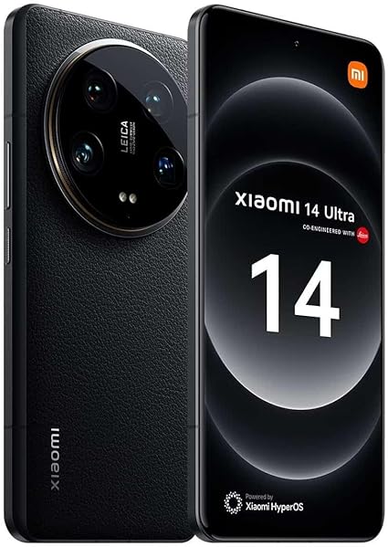 【SIMフリー】Xiaomi Mi 14 ULTRA | 5G | 16 GB + 512 GB | グローバル版 | スマートフォン 本体 | マルチ言語 (日本語対応) | Googleアプリ対応 | 5000万画素プログレードカメラ | 90Wハイパーチャージ | 6.73 LTPO AMOLED Dolby Vision®対応 フラグシップ級 【並行輸入品】 (Black ブラック)