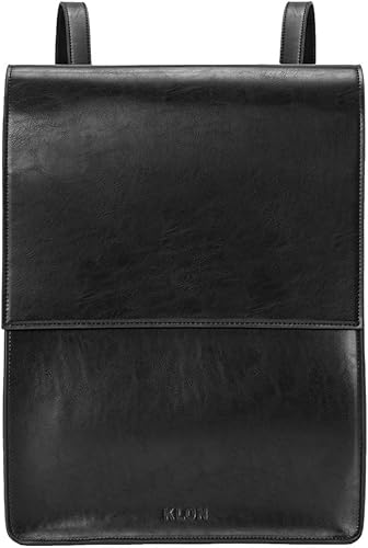 [KLON] リュック メンズ レディース レザー 大容量 人気 撥水 防水 シンプル 通学 通勤 おしゃれ 高校生 大学生 ビジネス カジュアル バックパック スクエア 黒 ブラック SQUARE LINE RUCKSACK