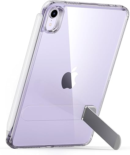 ESR iPad mini7 ケース (A17 Pro、2024) iPad mini 第7/6世代 スタンド付きケース (2024/2021) 3スタンドモード スリムで軽量落下防止 Pencil Pro/USB-C対応 Boostキックスタンドケース クリア