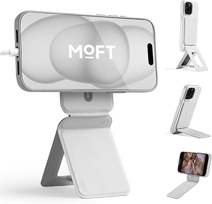 MOFT【公式直営店】モフト スマホスタンド MagSafe対応 七変化マルチスタンド 携帯スタンド iPhone 16/15/14/13/12シリーズ対応 MOVAS™耐久素材 薄型・軽量・折りたたみ式・持ち運び便利 多角度調整・三脚兼用・強力なMagSafeシール付き 自撮り・動画視聴・会議・旅行に便利（カード収納なし）