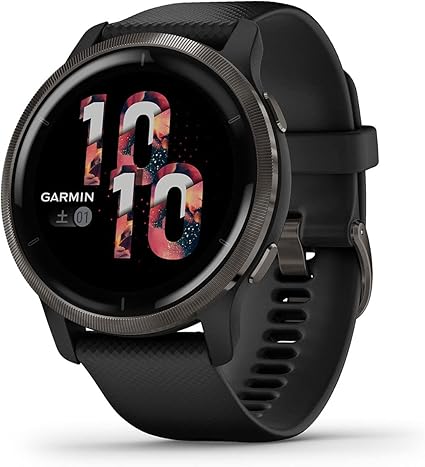【Android/iOS対応】Garmin(ガーミン) Venu 2 スマートウォッチ [フル充電で11日間稼働/Suica 対応/睡眠分析/ストレス値/BodyBattery/スマートフォンと接続で電話、メール、LINEを通知]