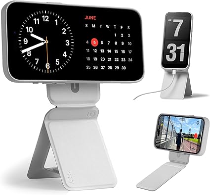MOFT 七変化マルチスタンド 【全機種対応/アイアンリング付き 】 MOVAS iPhone15 スタンド 14/13/12 シリーズ マグネット スマホスタンド MagSafe対応 多角度調節 薄型軽量 折り畳み式 ミニマリスト 全機種対応 (ミスティグレー)