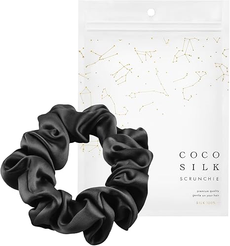 [COCOSILK]シルク シュシュ ヘアゴム 跡がつかない シルク100％ 髪ゴム おしゃれ 大人 ヘアアクセサリー シルクヘアゴム