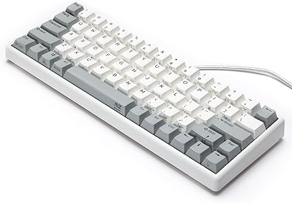 NiZキーボードAtom66-1M【ミニサイズ】66キー USB Type-C有線接続(着脱式) win/mac３秒間切替 Cherry MX軸 専用ソフトウェア付き キーボードカスタマイズ可能 プログラム1/2/3 静電容量無接点方式 静音 キー荷重35g 英語配列 左FN＋右FN 組合わせ機能 PBT素材 APC機能 スコスコ打鍵感 Windows/macOS/Android/Linuxに対応