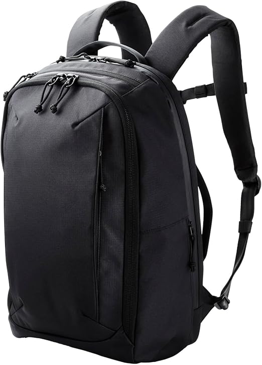 [エレコム] バックパック ビジネスリュック MNL CITY PACK 20L パソコン収納15.6インチまで 撥水 CORDURA YKKファスナー ブラック BM-MNLBP01BK