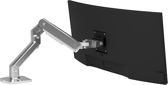 ERGOTRON エルゴトロン HX デスク モニターアーム アルミニウム 49インチ(9.1~19.1kg)まで VESA規格対応 45-475-026