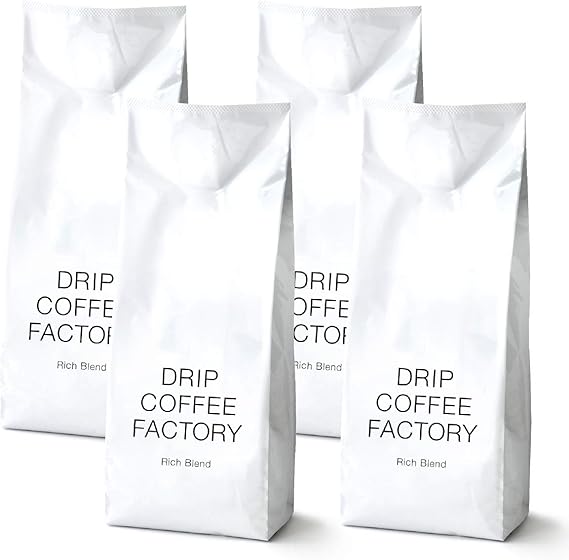 ドリップコーヒーファクトリー リッチ ブレンド コーヒー 豆 のまま (2kg(500g×4袋), リッチブレンド)