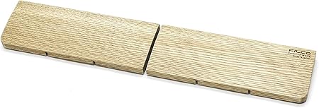 FILCO Genuine ウッドリストレスト 分離型(2分割) Lサイズ〔幅438mm〕北海道産天然木使用 オスモカラー仕上げ 日本製 ブラウン FGWR/L2