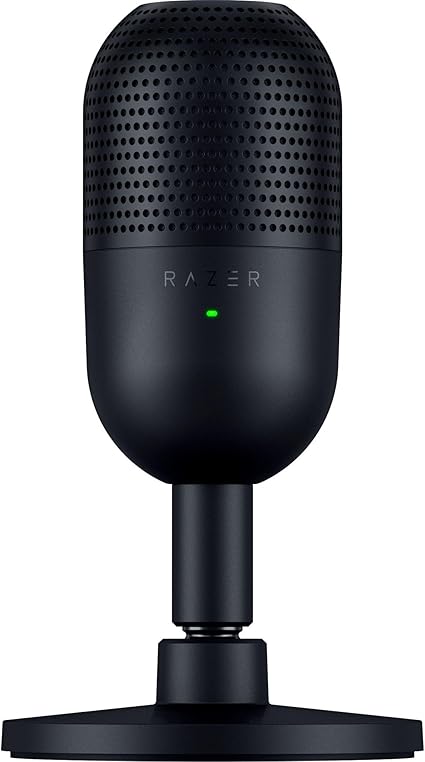 Razer レイザー Seiren V3 Mini コンデンサーマイク 超コンパクト設計 タップ式ミュートセンサー ゲーミングマイク USB マイク 配信 セイレーン ブイスリー ミニ【日本正規代理店保証品】