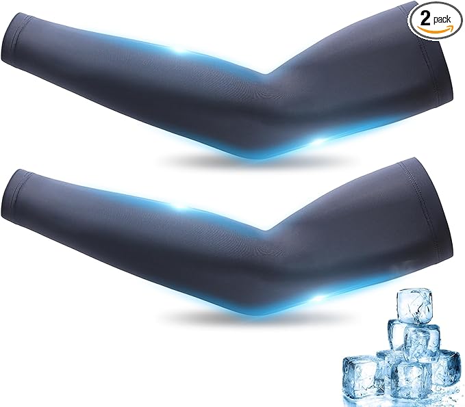 [CANVUE] アームカバー UVカット メンズ【瞬間冷感-5℃・UPF50+・吸汗速乾】 夏 アームスリーブ 腕カバー 日焼け止め 紫外線対策 アームガード 蚊よけ加工 タトゥ隠し 自転車 バイク スポーツ用 伸縮性 両腕入り