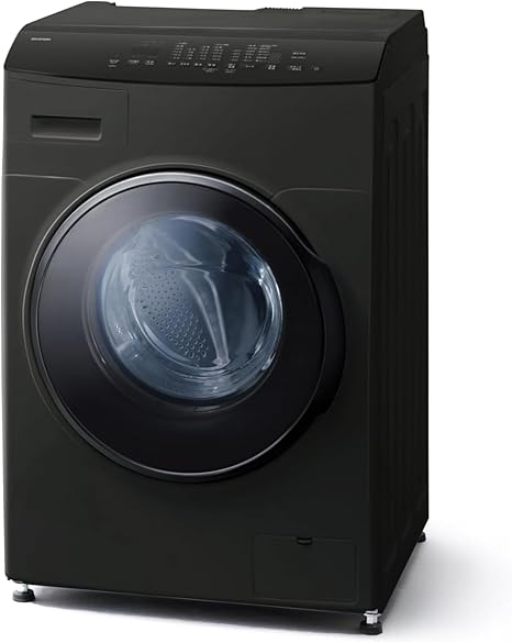 【Amazon.co.jp限定】 アイリスオーヤマ ドラム式洗濯機 洗濯8kg 乾燥5kg ブラック DKC85A1-B 左開き インバーター 新生活 一人暮らし