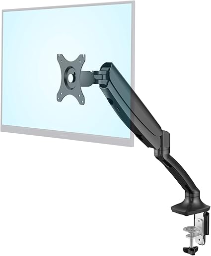 グリーンハウス モニターアーム ガス圧式 10-27インチ対応 耐荷重3-7kg GH-AMCD01