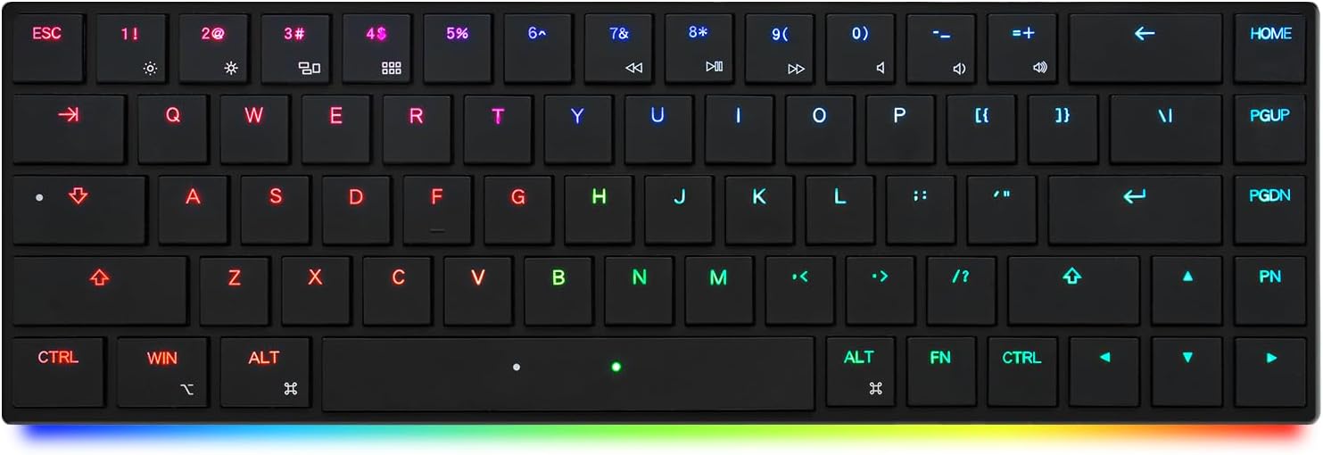 Mistel ミステル AIRONE キーボード 有線 英語US配列 68キー 65%レイアウト (本体色：ブラック/スイッチ：クリック) MD68-CUSBLBRA1