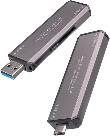 ロジテック SSD 外付け 1TB ポータブル 高速 type-C type-A 両対応 テレビ録画 TV USB-C typeC 読込速度1000MB/秒 PS5 Pro PS4 対応 スティック USBメモリサイズ LMD-SPCH100UAC