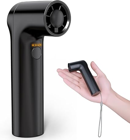 携帯扇風機 ハンディファン【2025新登場・36000RMP超高速大風量】多機能手持ち扇風機 焚き火着火用送風機 軽量 超コンパクトハンディファン 4段階風力調節 3000mah大容量 Type-C充電式 ハンディ長時間連続使用 急速冷感 熱中症対策 旅行/自宅/通勤/通学 アウトドア/家事などに最適 日本語説明書付き (ブラック)