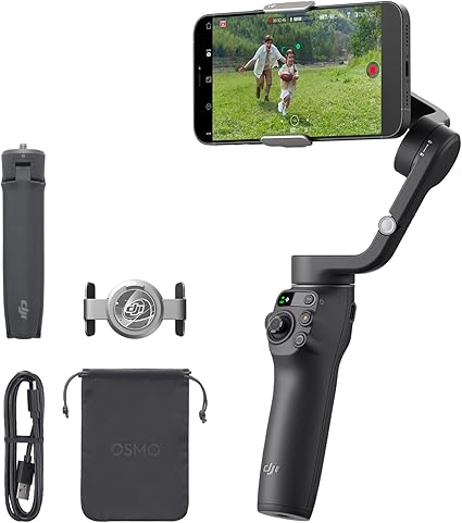 DJI ジンバル Osmo Mobile 6 スレートグレー【国内正規品】機能アップグレード 3軸スマホジンバル トラッキング機能 Watchで遠隔操作 内蔵延長ロッド 携帯性＆折りたたみ設計 Android＆iPhone用ジンバル Vlogスタビライザー YouTube＆TikTok動画