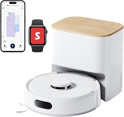 【2025進化】 SwitchBot ロボット掃除機 K11+ 超小型 - 高精度マッピング 6000pa強力吸引 水拭き 使い捨て掃除シート30枚付き 禁止エリア 静音設計 遠隔操作 自動充電 落下防止 2.4GWi-Fi対応 Alexa Google Home IFTTT Siriに対応