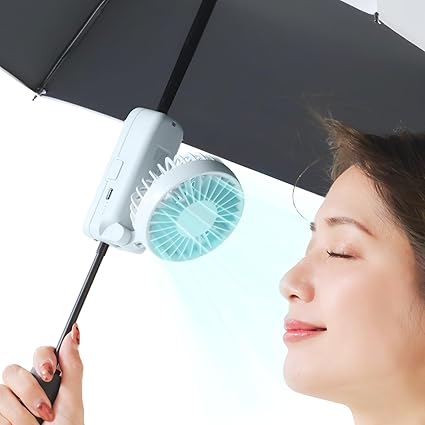 【日本初登場】シシベラ 日傘 ハンディファン 小型 携帯扇風機 3段階風力調節 ミニ扇風機 小型扇風機 ミニファン USB充電 Type-C対応 ギフト プレゼント 贈り物 パールレース
