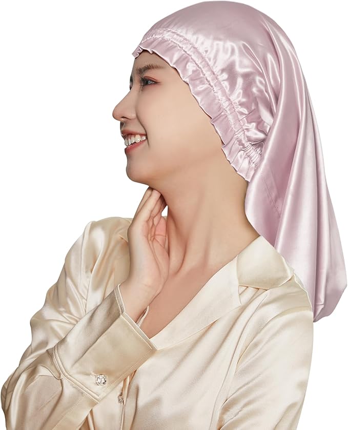 [Utukky] シルクナイトキャップ シルクキャップ 筒型デザイン 朝まで脱落なし シルク100% シルクナイトキャップ ロングヘア用 ヘアキャップ 枝毛・寝癖防止 就寝用 誕生日 プレゼント