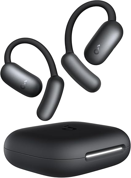 Anker Soundcore AeroFit 2 (Bluetooth 5.4)【オープンイヤー型ワイヤレスイヤホン / IP55防塵防水規格/ 最大42時間再生 / マルチポイント接続/PSE技術基準適合】 ミッドナイトブラック