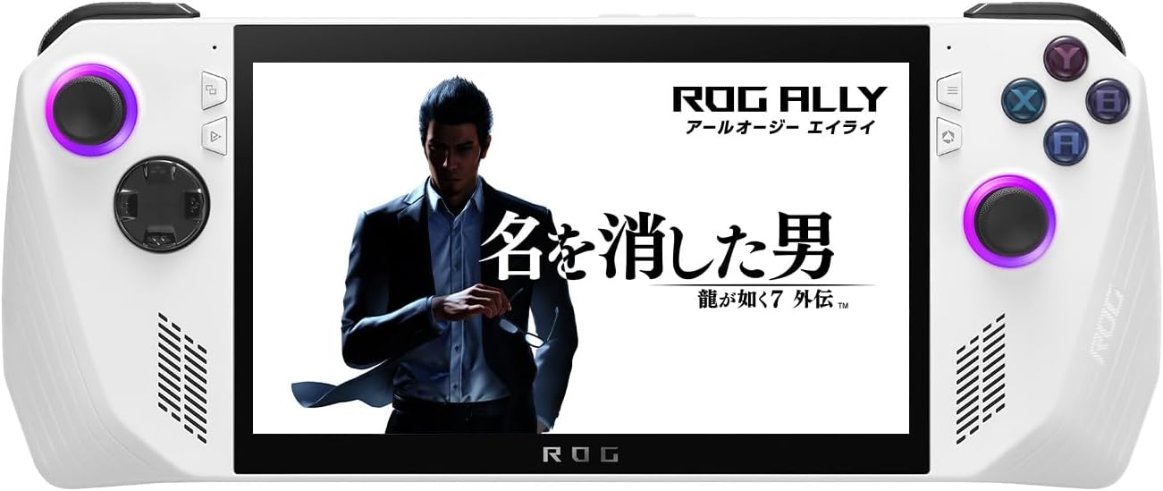 ASUS ゲーミングPC ROG Ally RC71L 7インチ Ryzen Z1 Extreme メモリ16GB SSD512GB リフレッシュレート120Hz Windows11 ポータブル 重量608g ホワイト RC71L-Z1E512