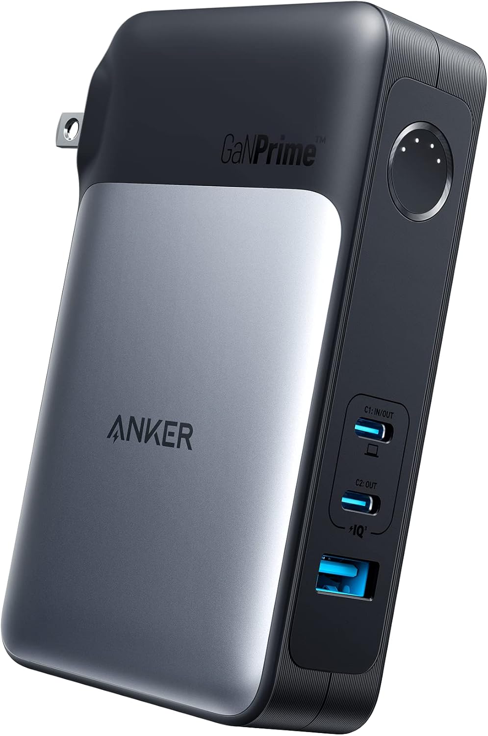 Anker 733 Power Bank (GaNPrime PowerCore 65W) (10000mAh 30W出力モバイルバッテリー搭載 USB充電器)【独自技術Anker GaNPrime採用/USB Power Delivery対応/PSE技術基準適合/USB-C入力対応 / 65W出力】iPhone 16 / 15 MacBook iPad その他機器対応 (ブラック)