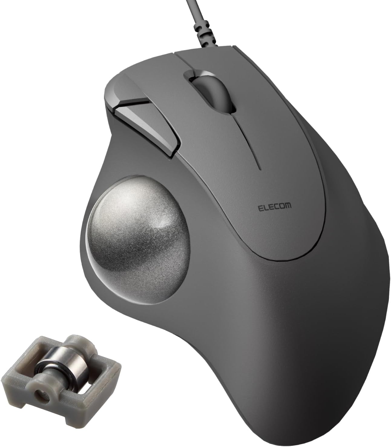エレコム 有線 トラックボールマウス IST ベアリング支持 親指操作 36mmボール 5ボタン Windows Mac Chromebook ブラック M-IT11URBK
