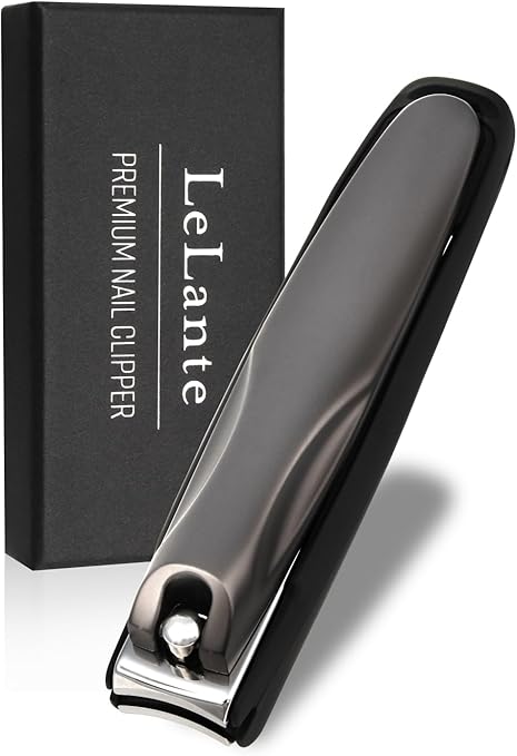 【Poco'ce掲載】 LeLante 爪切り 高級 【サクッと切れるクセになる切れ心地】つめきり ガンメタプレミアムブラック