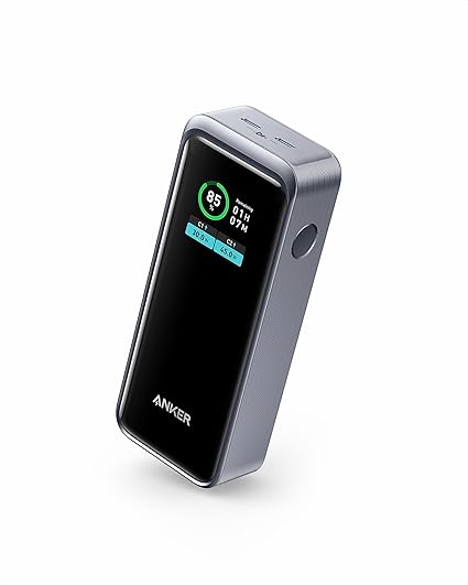 Anker Prime Power Bank (12000mAh, 130W) (12000mAh 合計130W出力 モバイルバッテリー)【Power Delivery対応/PPS規格対応/PSE技術基準適合/USB-C入力】iPhone MacBook Galaxy Android スマートフォン ノートPC 各種 その他機器対応 (ブラック)