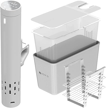 【日本発 低温調理器専門メーカー】低温調理スターターセット BONIQ 3.0 ボニーク ホワイト 7L 低温調理容器 コンテナ 一式セット 家庭用 アプリ コンパクト 防水 低温調理が基本から分かるレシピ付きガイドブックプレゼント 国内最大級レシピ 日本ブランド 低温調理器 低温調理器具