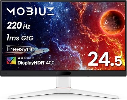 ベンキュージャパン BenQ MOBIUZ EX251 ゲーミングモニター(24.5インチ/Full HD/220Hz/1ms/HDR 400/スピーカー(2.5W×2)搭載/FreeSync/輝度自動調整(B.I.+ Gen2)搭載)