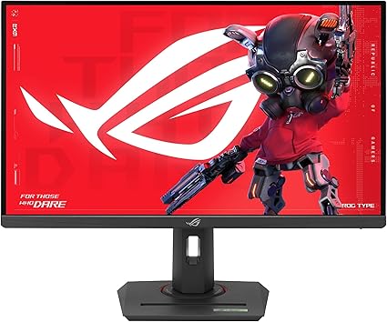 ASUS ROG Strix 27インチ 4K HDR USB-C ゲーミングモニター (XG27UCG) – UHD (3840x2160) デュアルモード (4K 160HzまたはFHD 320Hz)、1ms、高速IPS、極端なローモーションブラー同期、G-SYNC対応、AIゲーミング