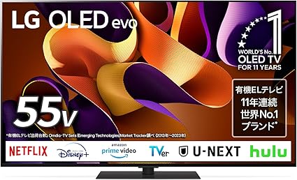 有機ELテレビ OLED55G4PJB [55V型 /4K対応 /BS 4Kチューナー内蔵 /YouTube対応/Netflix対応]