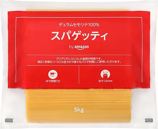 by Amazon スパゲッティ 1.6mm 5kg (Happy Belly)