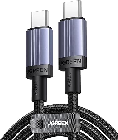 UGREEN 【100W】USB-C ケーブル ミニマリストタイプ 表面凹凸 ナイロン編み 断線防止 iPhone/iPad/MacBook Pro/Galaxy/XperiaなどUSB-C各種対応 (2m)