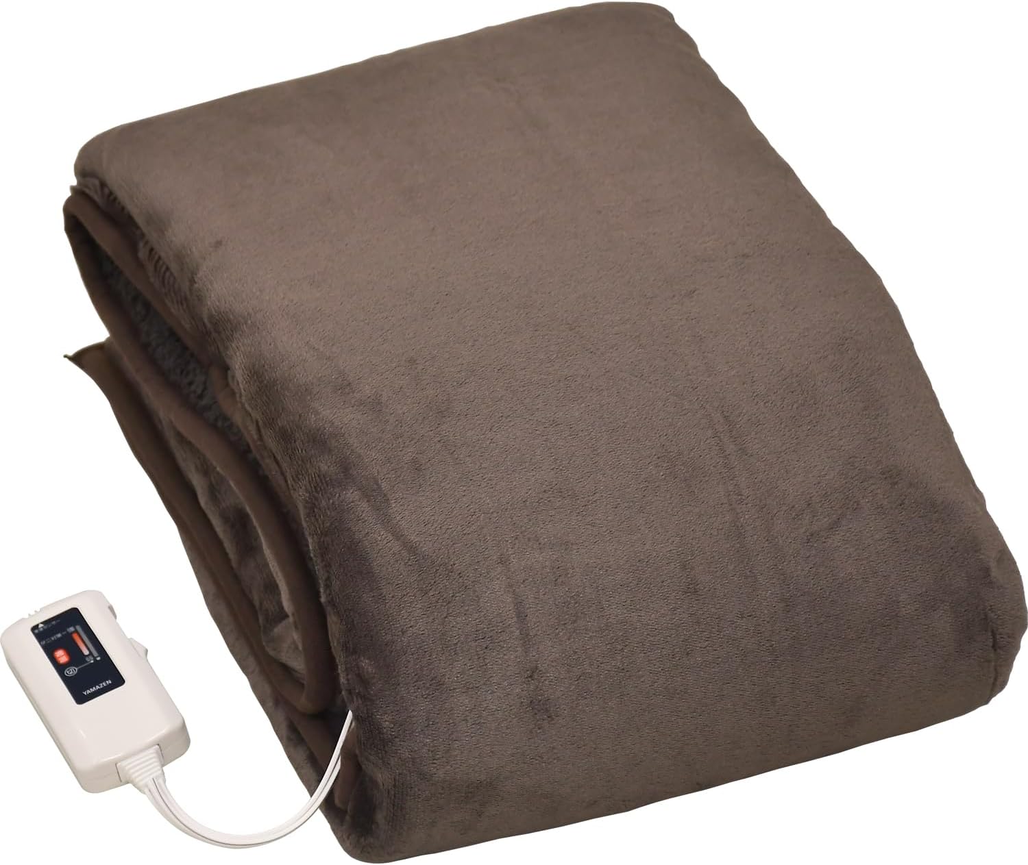 [山善] ふわふわもこもこ 電気掛・敷毛布 (丸洗い可能) 188×130cm 表面フランネル・裏面プードルタッチ仕上げ 室温センサー付 YMK-F43P(T)