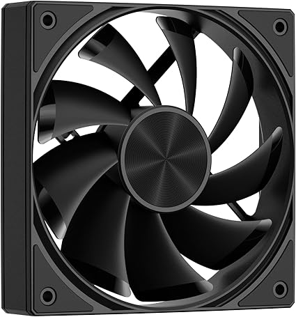 Novonest ケースファン 120mmファン 高性能 1650RPM pcファン 冷却ファン 4PIN PWM 120mm PCケースファン 静音 冷却 ブラック「U3K1」