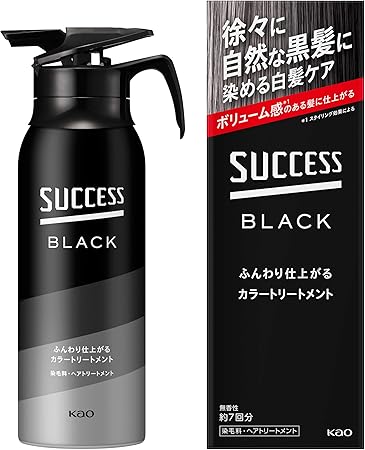 サクセスブラック ふんわり仕上がるカラートリートメント 約7回分 白髪ケア カラートリートメント