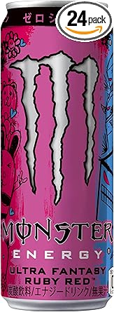 アサヒ飲料 モンスター ウルトラファンタジールビーレッド 355ml×24本[エナジードリンク][0カロリー]