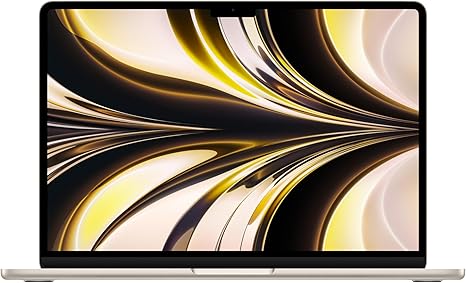 Apple 2022 13インチMacBook Air: 16GBユニファイドメモリ, 8コアCPUと10コアGPUを搭載したApple M2チップ, 1TB SSD, USキーボード - スターライト