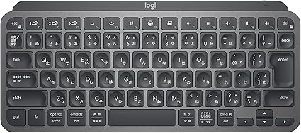 【Amazon.co.jp限定】ロジクール MX KEYS mini KX700GRd ミニマリスト ワイヤレス イルミネイテッド キーボード グラファイト 充電式 Bluetooth Logi Bolt Unifying非対応 USB-C-A 日本語配列 無線 KX700 国内正規品