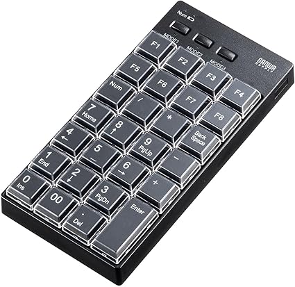 サンワサプライ プログラマブルテンキー（Bluetoothモデル） NT-BT26BK