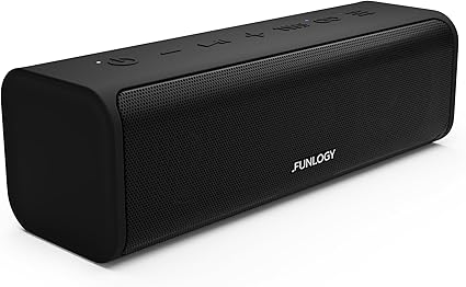 FUNLOGY Portable2（スピーカー/ポータブルスピーカー）【VGP2024受賞 / 防水対応/小型/Type-C 充電式/バッテリー 内臓/Bluetooth対応/ワイヤレス / IP67 / TWS 対応/日本ブランド 】 (ブラック)