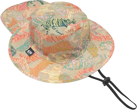 [キウ] キッズサンシェードUVハット KIDS SUNSHADE UV HAT wpc 撥水 キッズ ハット 子供用 帽子 UVカット 晴雨兼用 日焼け防止 アウトドア キャンプ フェス スポーツ観戦 スポーツ レジャー イベント おしゃれ かわいい ユニセックス 男女兼用 ブライトタイガー KEC004M-360