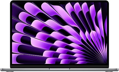 Apple 2024 MacBook Air M3チップ搭載13インチノートブック: 13.6インチLiquid Retina ディスプレイ, 8GB ユニファイドメモリ, 256GB SSD ストレージ, バッ クライトキーボード, 1080p FaceTime HD カメラ, Touch ID。iPhone や iPad との連係 機能, スペースグレイ